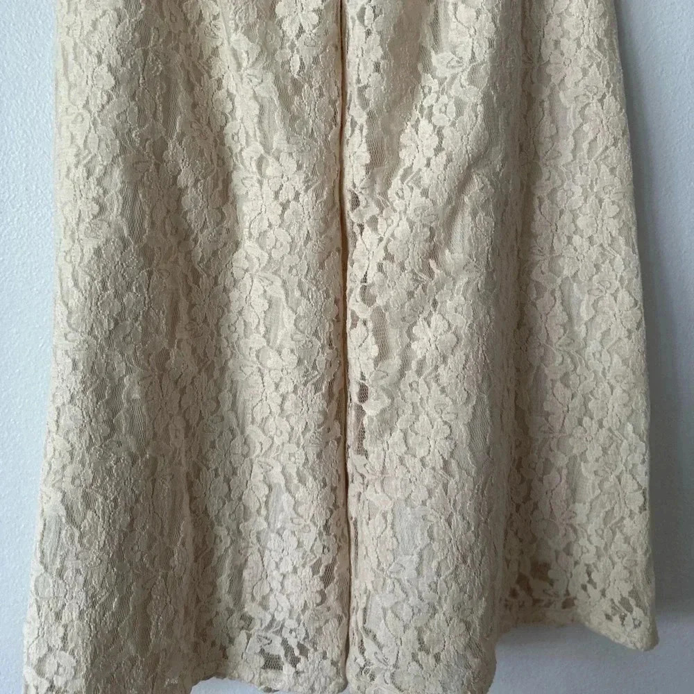 ELAN Ivory LACE Boho Genie Pants - Picture 10 of 10